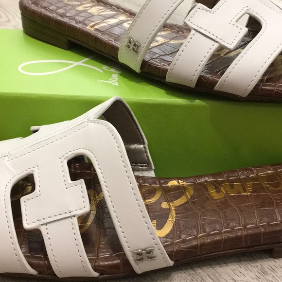 Sam Edelman Bay White Leather Flats - Picture 4 of 4